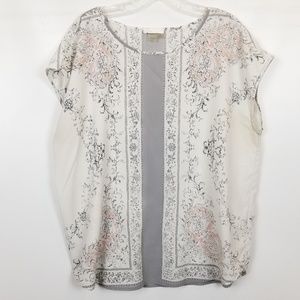 Anthropologie | Dalia semi-sheer sleeveless top